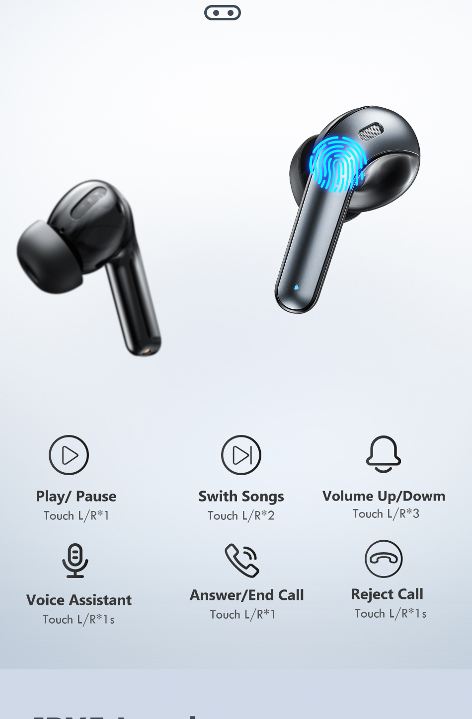 Écouteurs LED TWS Écouteurs Bluetooth 5.0 pour Huawei Iphone